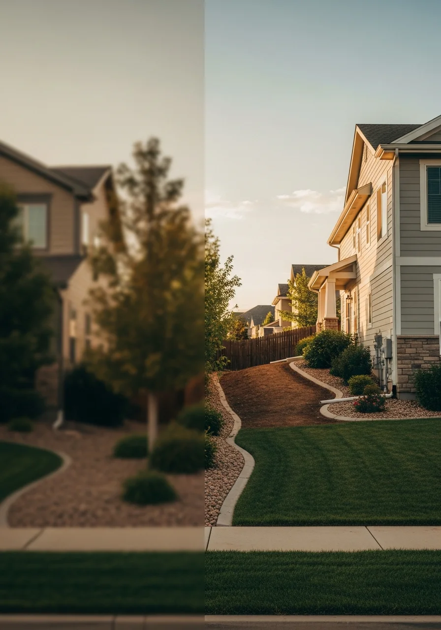 Highlands Ranch home exterior showing quality construction and established neighborhood setting.